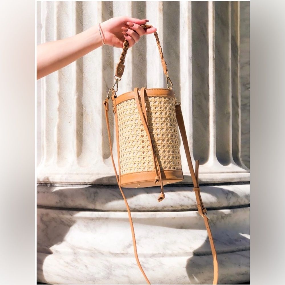 Tommy Bahama Straw Circular Drawstring Bag - image 1